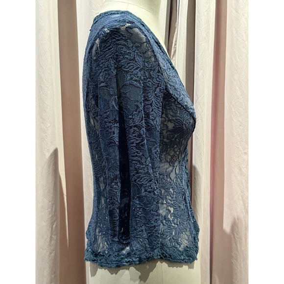 Vintage Stock Ann Ferriday Cotton Lace Crop Peplum Fairycore Jacket M - Picture 3 of 6